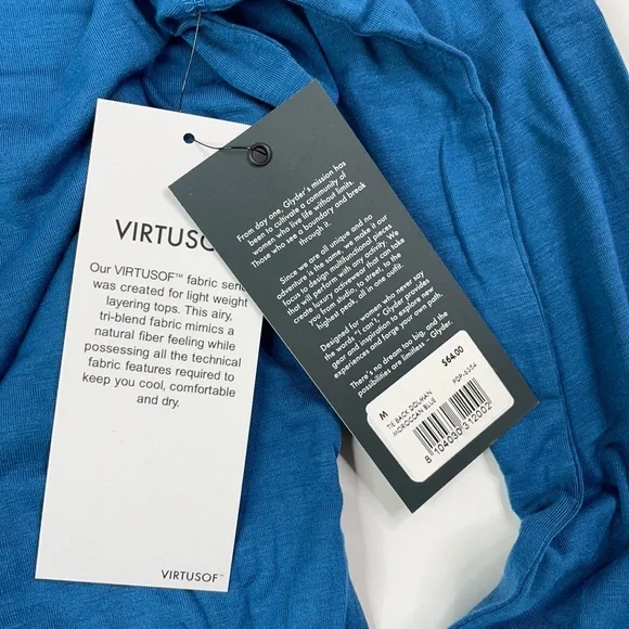 GLYDER Moroccan Blue Dolman Top M - Picture 6 of 6